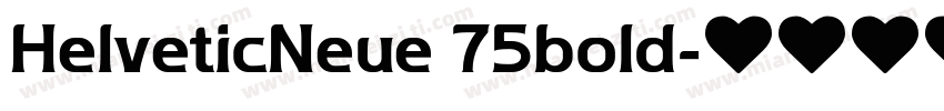 HelveticNeue 75bold字体转换